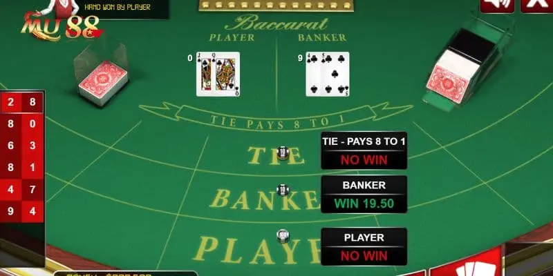 Thông tin chung về baccarat tại MU88